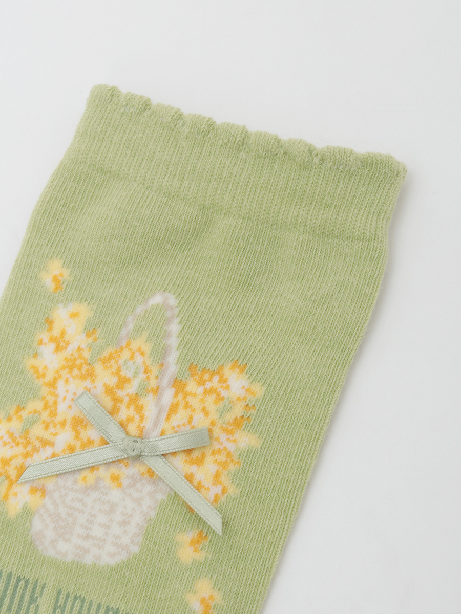 なのはなモチーフソックス 詳細画像 クロ 3