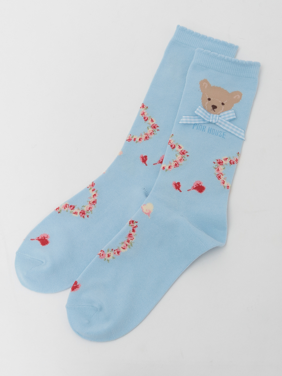 テディローズモチーフソックス 詳細画像 ラベンダー 10