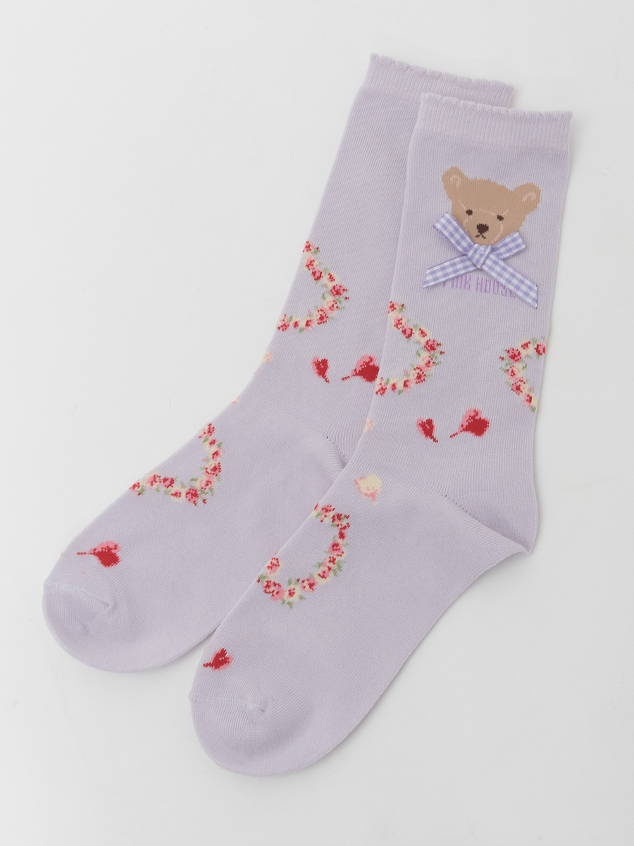 テディローズモチーフソックス 詳細画像 ラベンダー 11