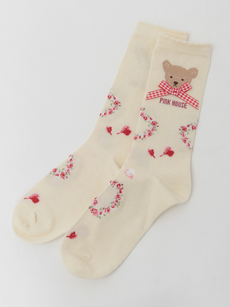 テディローズモチーフソックス 詳細画像 ラベンダー 2