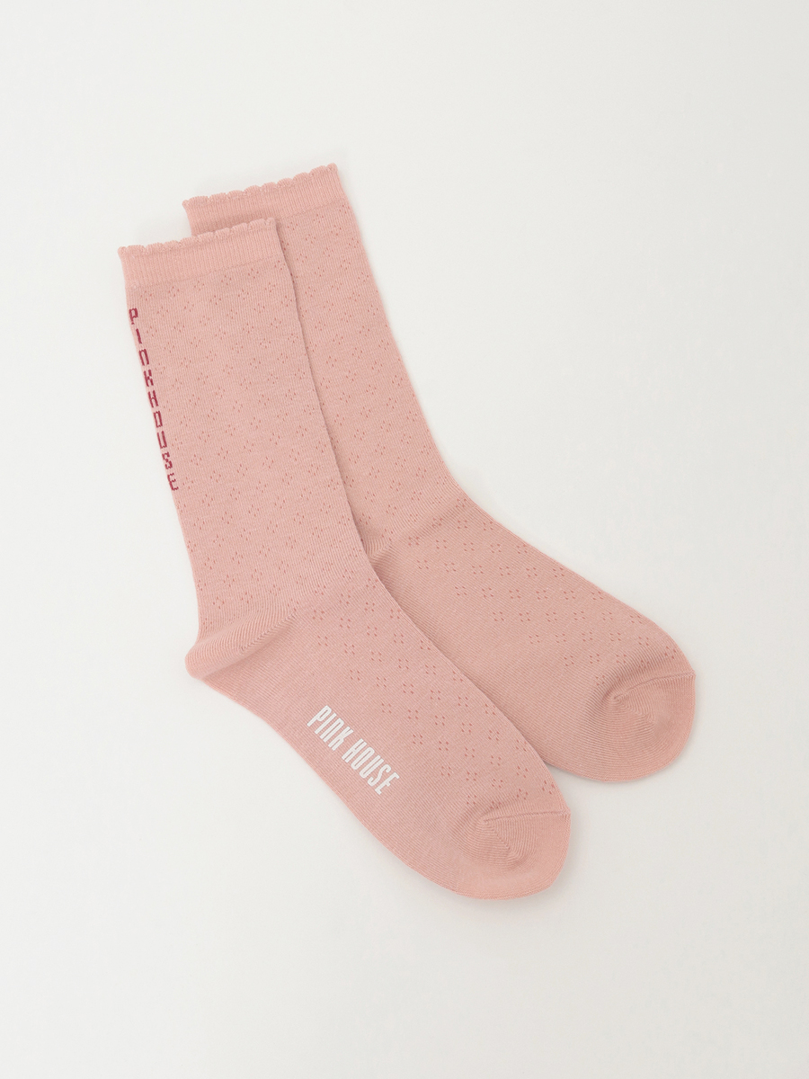 バックロゴソックス 詳細画像 ピンク 2