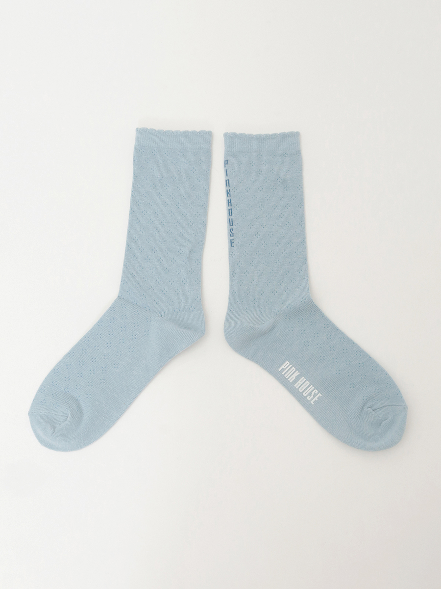 バックロゴソックス 詳細画像 ブルー 1