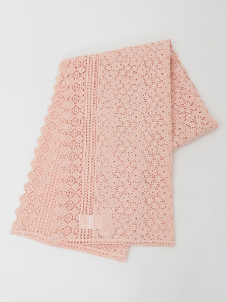 小花柄レースストール