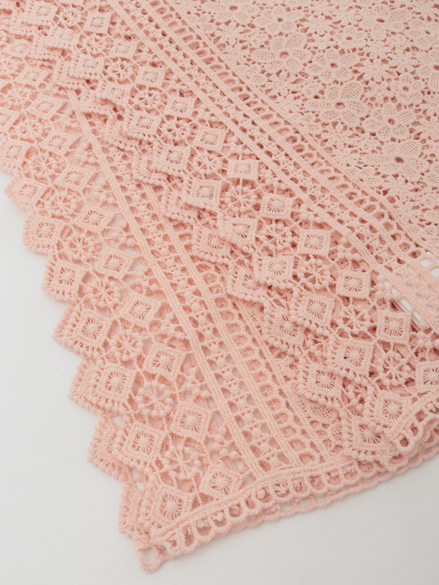 小花柄レースストール 詳細画像 ピンク 2