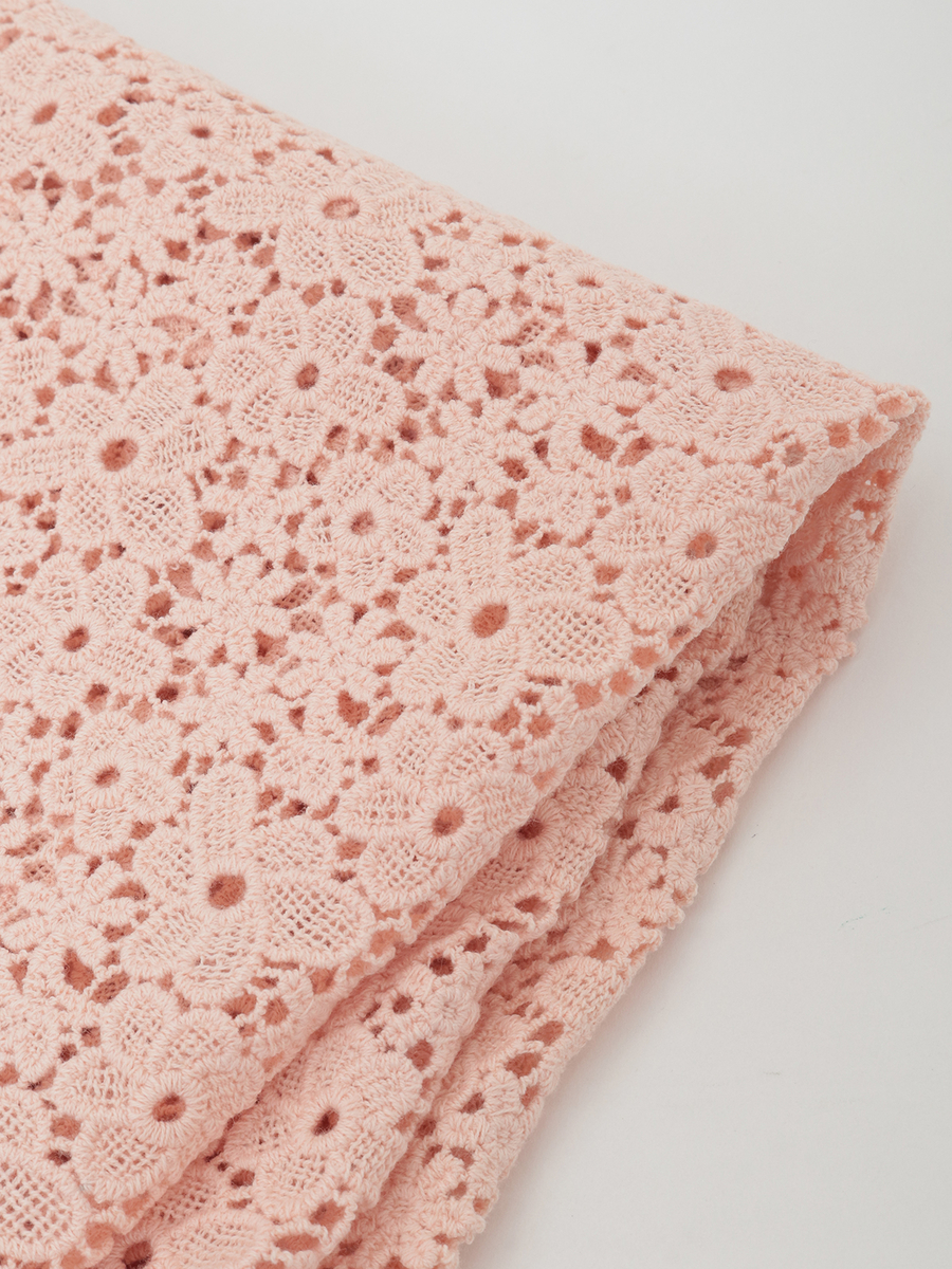 小花柄レースストール 詳細画像 ピンク 3