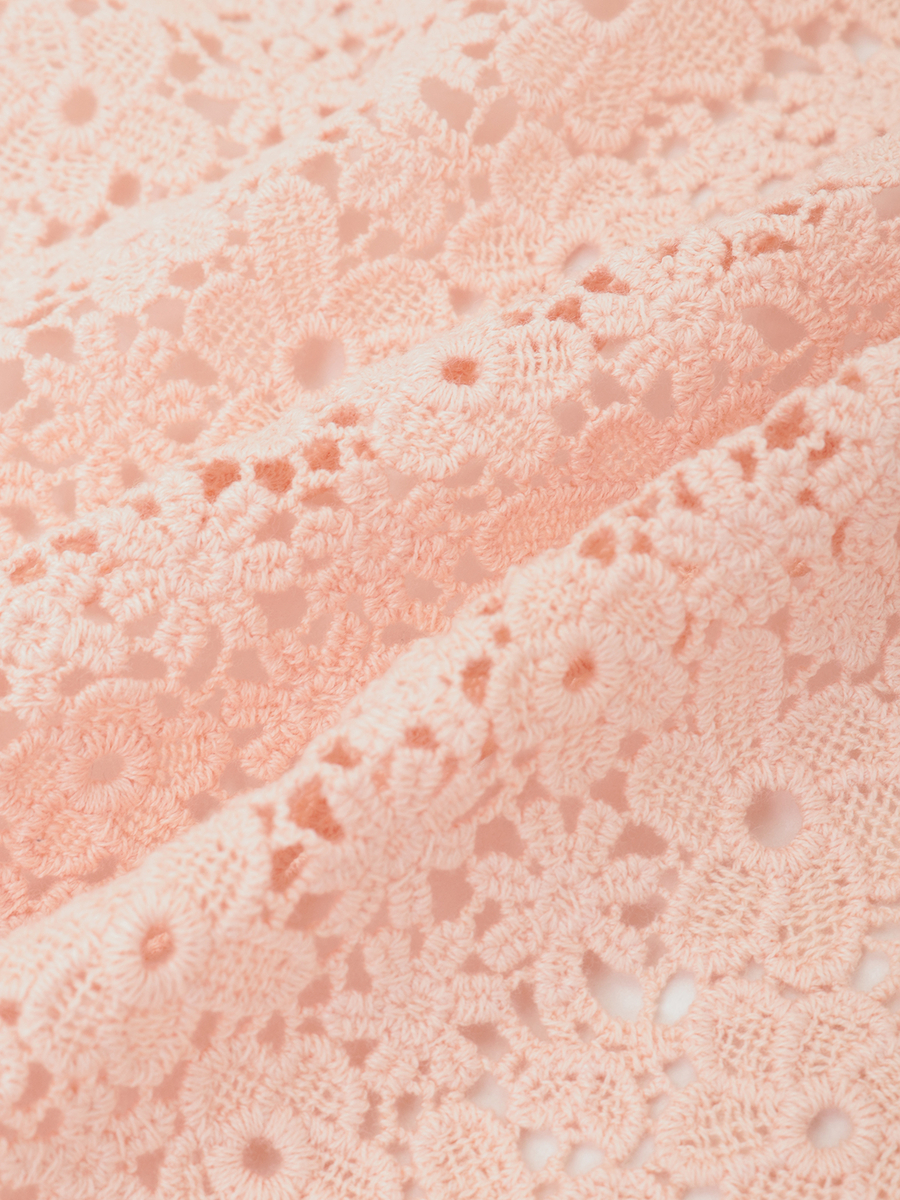 小花柄レースストール 詳細画像 ピンク 5