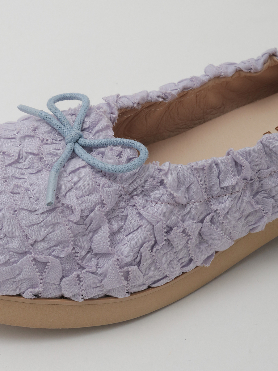 フリル使いバレエシューズ 詳細画像 アカ 7