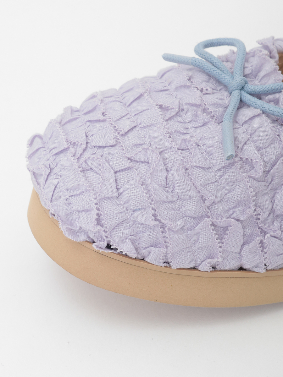 フリル使いバレエシューズ 詳細画像 アカ 8