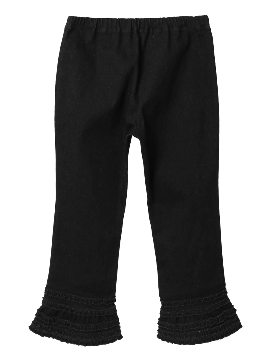 フリル使いニットデニムレギンス 詳細画像 インディゴ 2