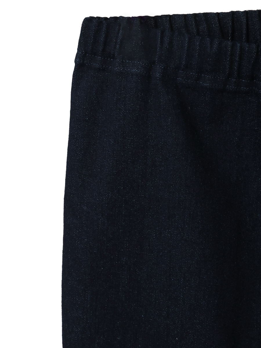 フリル使いニットデニムレギンス 詳細画像 インディゴ 3