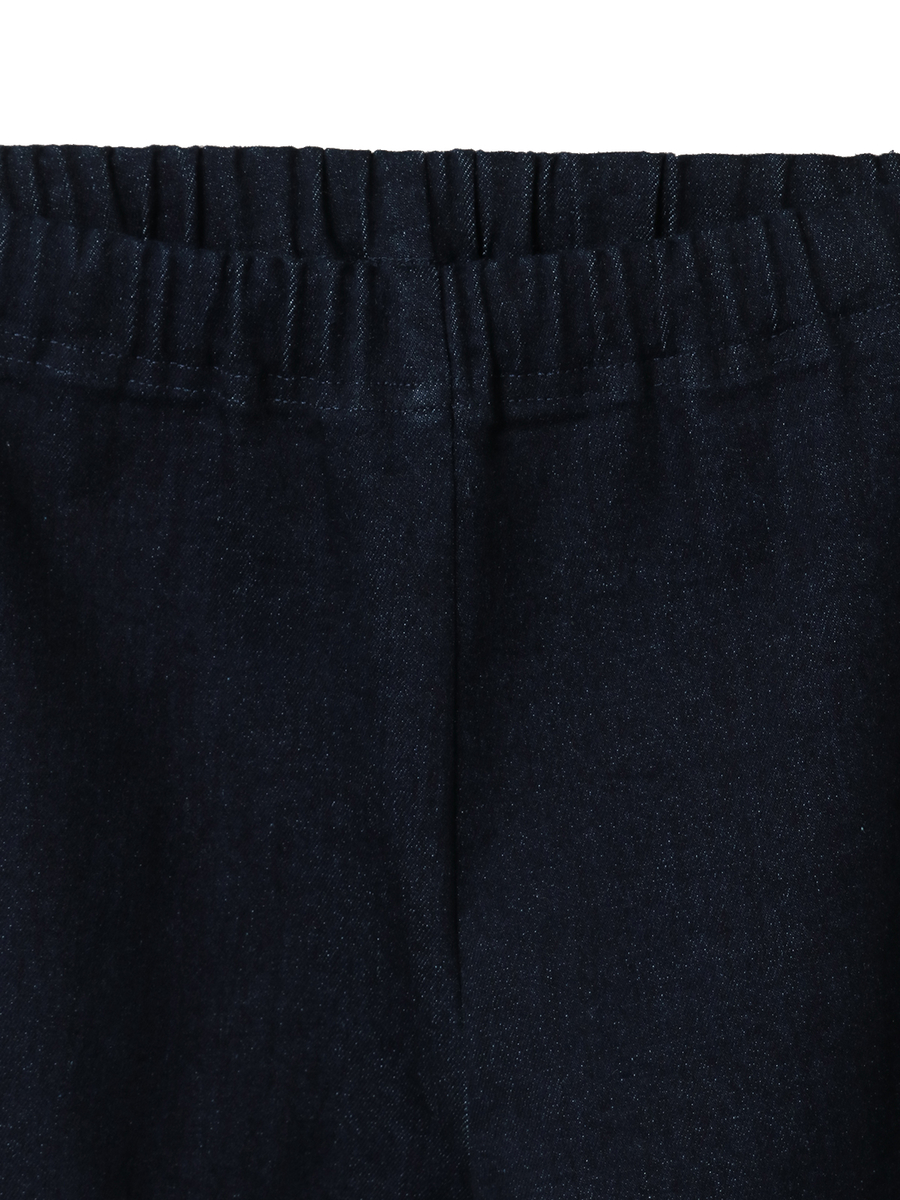 フリル使いニットデニムレギンス 詳細画像 インディゴ 4