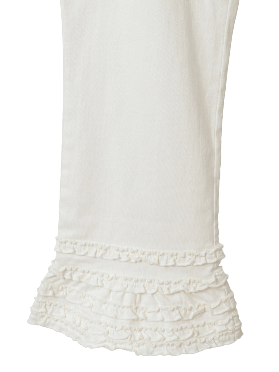 フリル使いニットデニムレギンス 詳細画像 インディゴ 8