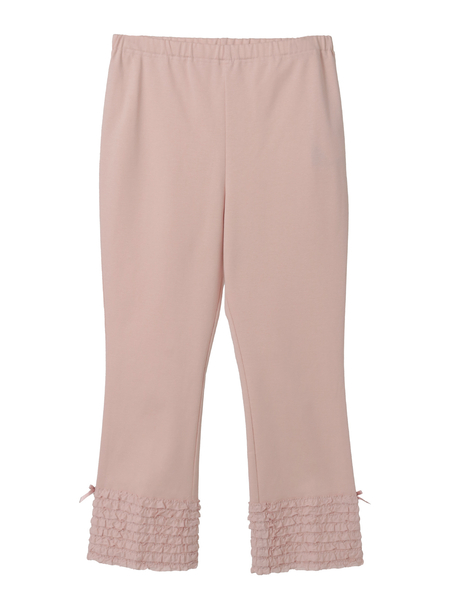 裾ローンフリル使いレギンス