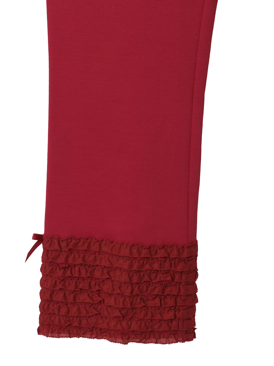 裾ローンフリル使いレギンス 詳細画像 クロ 10