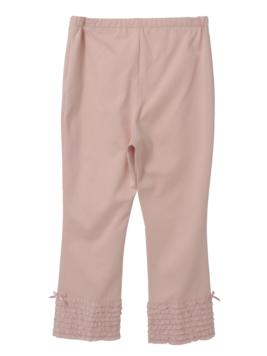 裾ローンフリル使いレギンス 詳細画像 クロ 2