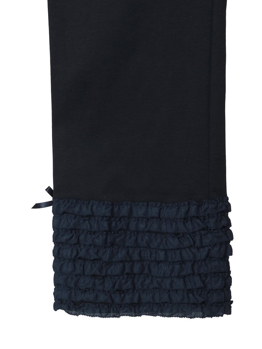 裾ローンフリル使いレギンス 詳細画像 クロ 7