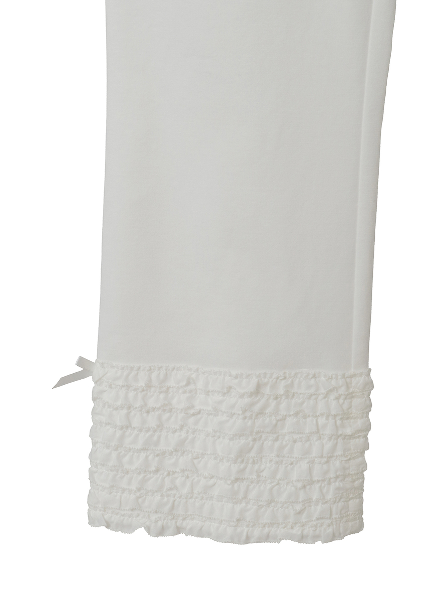 裾ローンフリル使いレギンス 詳細画像 クロ 9