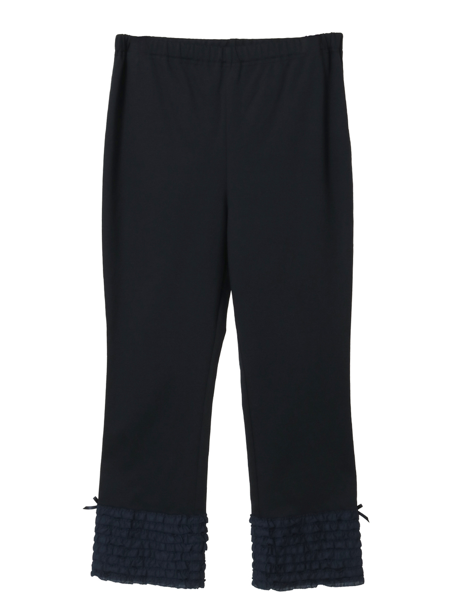 裾ローンフリル使いレギンス 詳細画像 ネイビー 1