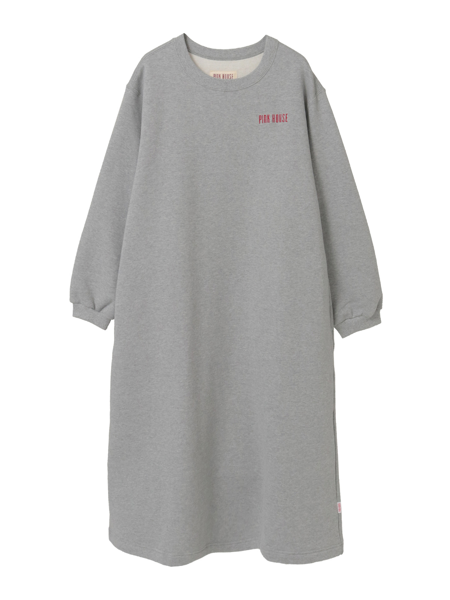 ロゴ入りスウェットワンピース 詳細画像 トップグレー 1