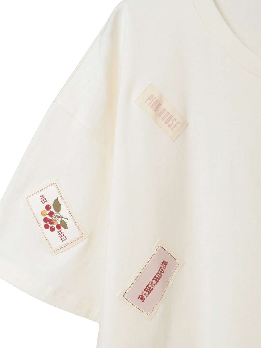 Pロゴ＆ネームワッペン使いカットソーワンピース 詳細画像 クロ 10