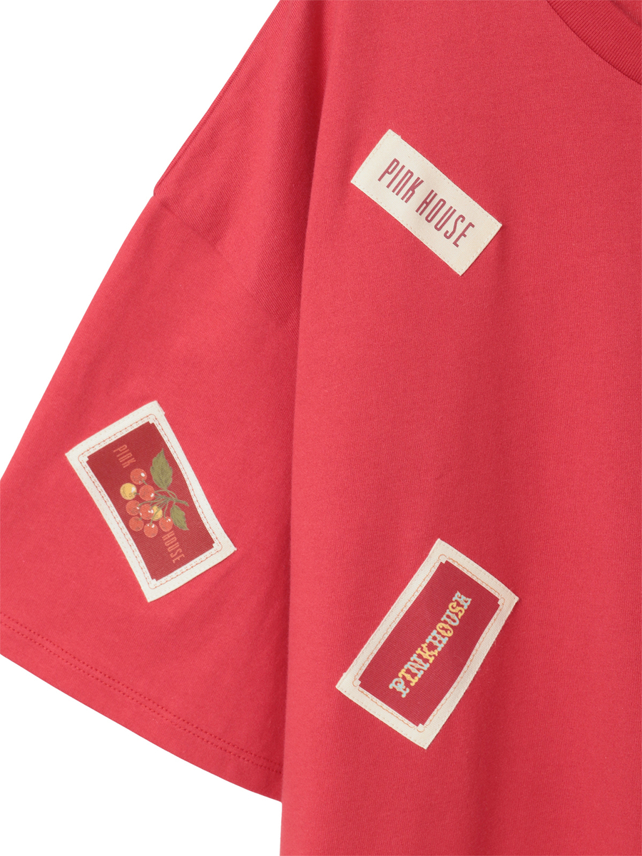 Pロゴ＆ネームワッペン使いカットソーワンピース 詳細画像 クロ 12