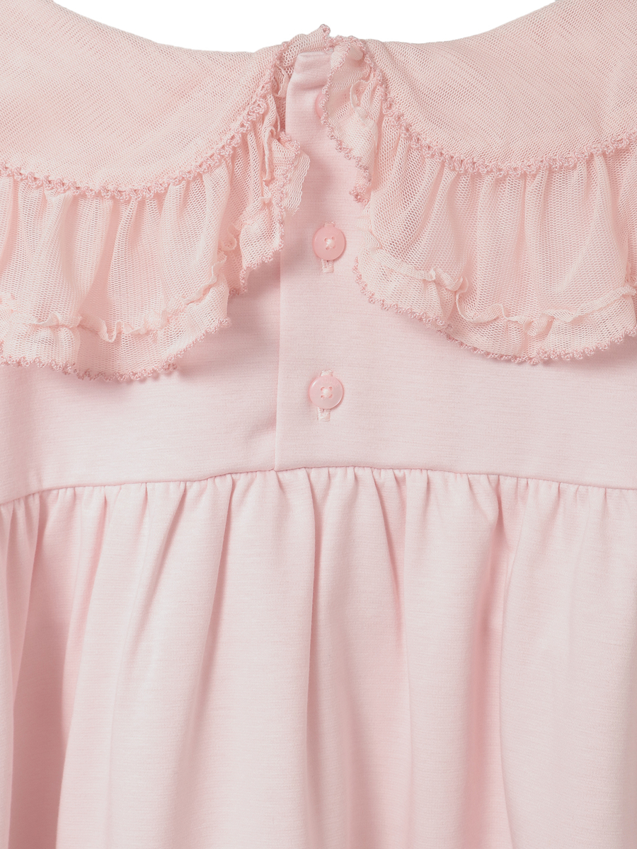 ソフトチュール襟付きワンピース 詳細画像 アクアマリン 6