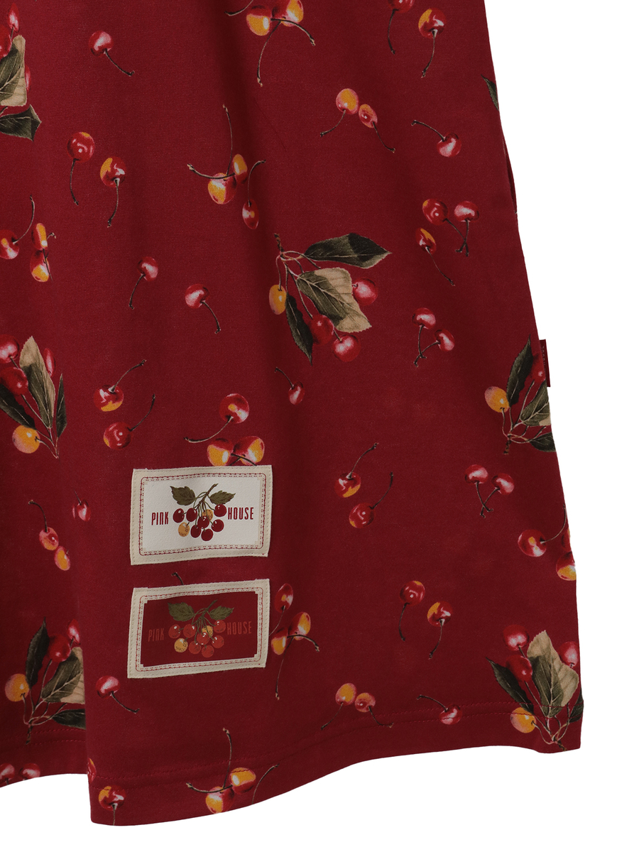 さくらんぼプリントカットソーワンピース 詳細画像 シロ 10