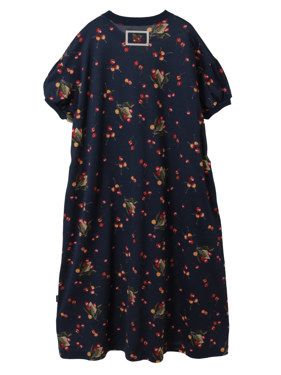 さくらんぼプリントカットソーワンピース 詳細画像 シロ 2