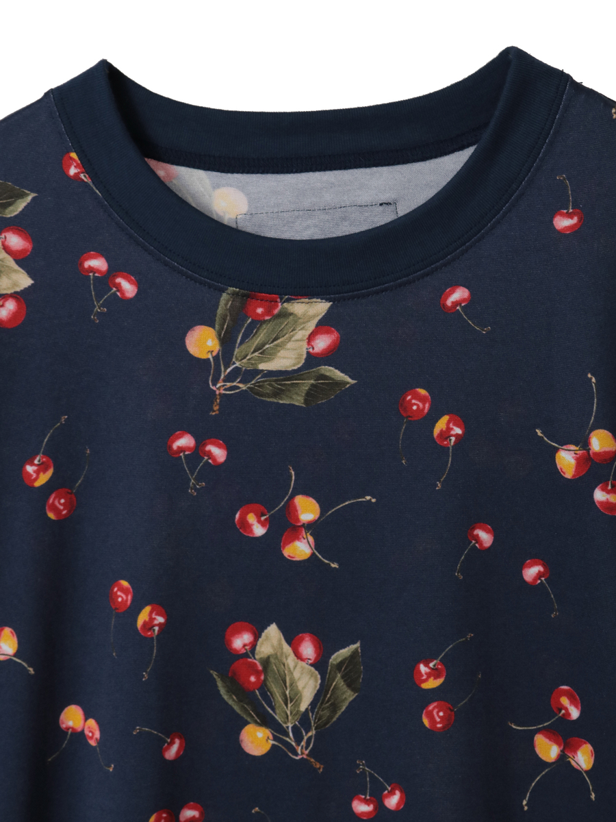 さくらんぼプリントカットソーワンピース 詳細画像 シロ 3