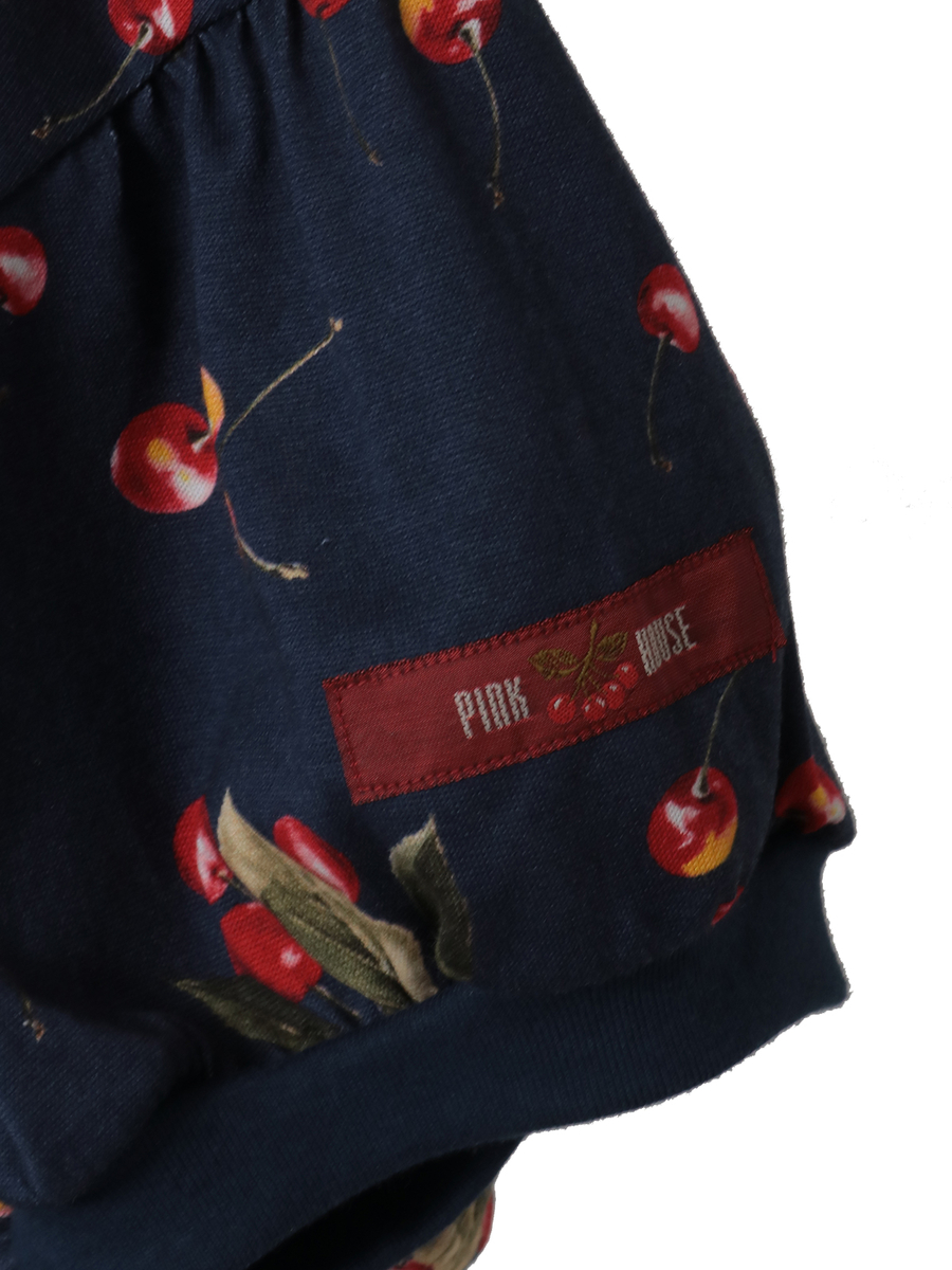 さくらんぼプリントカットソーワンピース 詳細画像 シロ 4