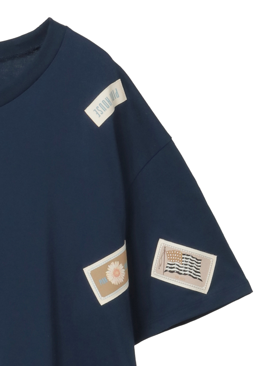 Pロゴ＆ネームワッペン使いカットソーチュニック 詳細画像 クロ 13