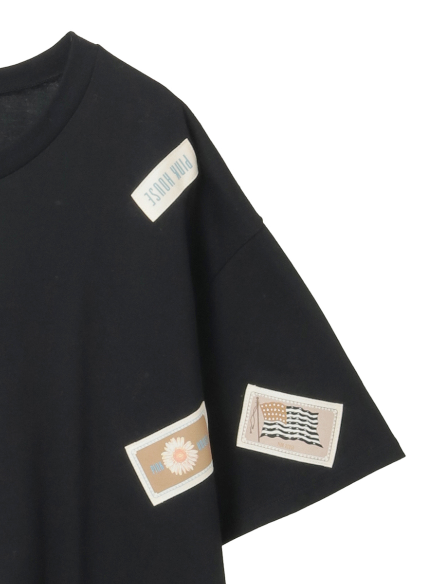 Pロゴ＆ネームワッペン使いカットソーチュニック 詳細画像 クロ 7