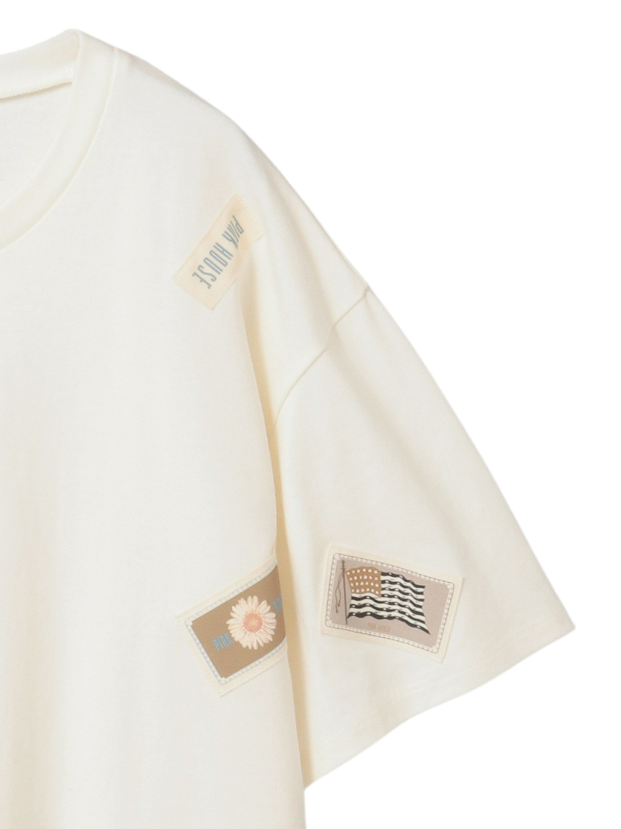 Pロゴ＆ネームワッペン使いカットソーチュニック 詳細画像 クロ 9