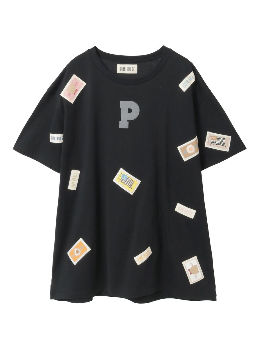 Pロゴ＆ネームワッペン使いカットソーチュニック 詳細画像 クロ 1