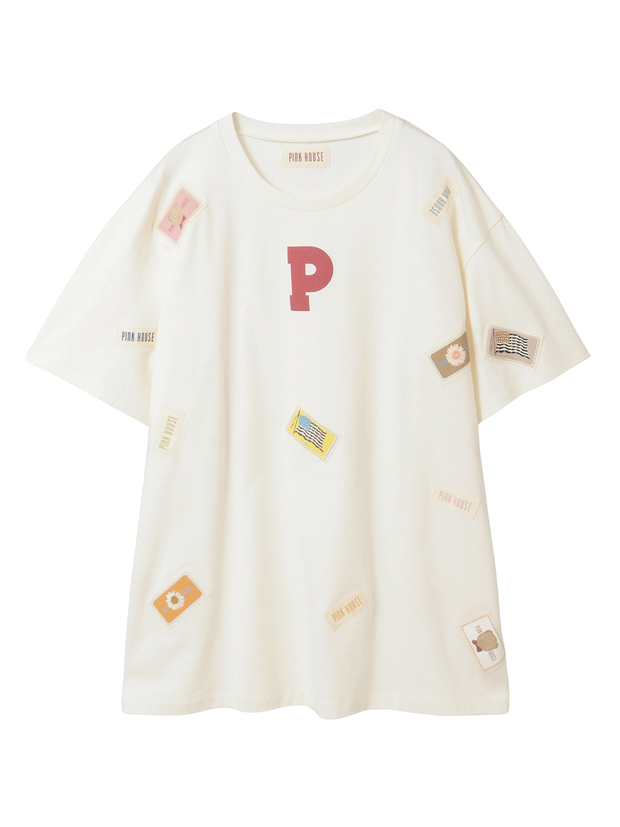 Pロゴ＆ネームワッペン使いカットソーチュニック 詳細画像 オフ 1