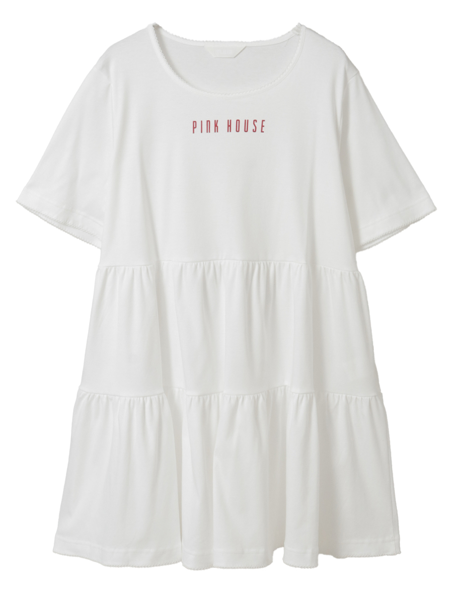 ロゴプリントチュニックカットソー 詳細画像 アイボリー 1