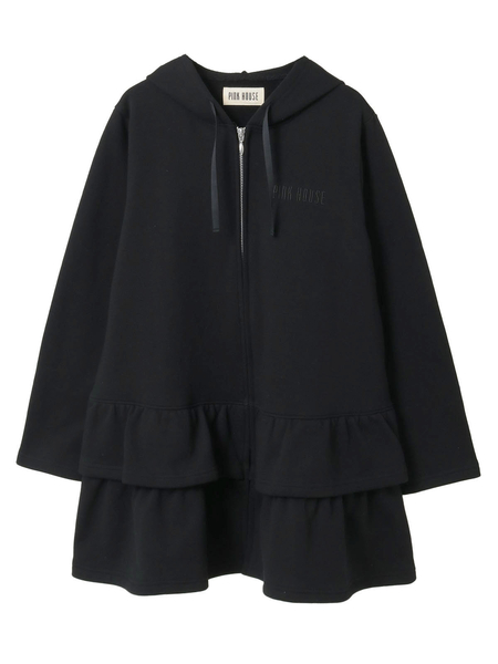 ロゴ刺繍使いフリルパーカー｜ピンクハウスオフィシャルオンライン