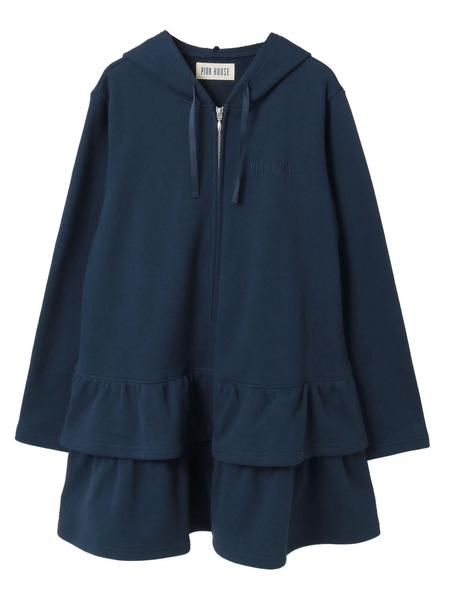 ロゴ刺繍使いフリルパーカー｜ピンクハウスオフィシャルオンライン