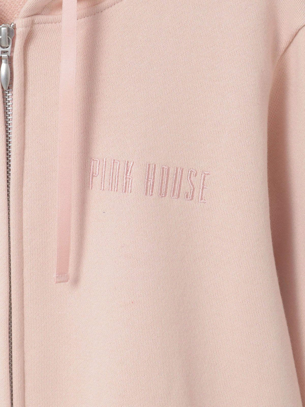 ロゴ刺繍使いフリルパーカー｜ピンクハウスオフィシャルオンライン