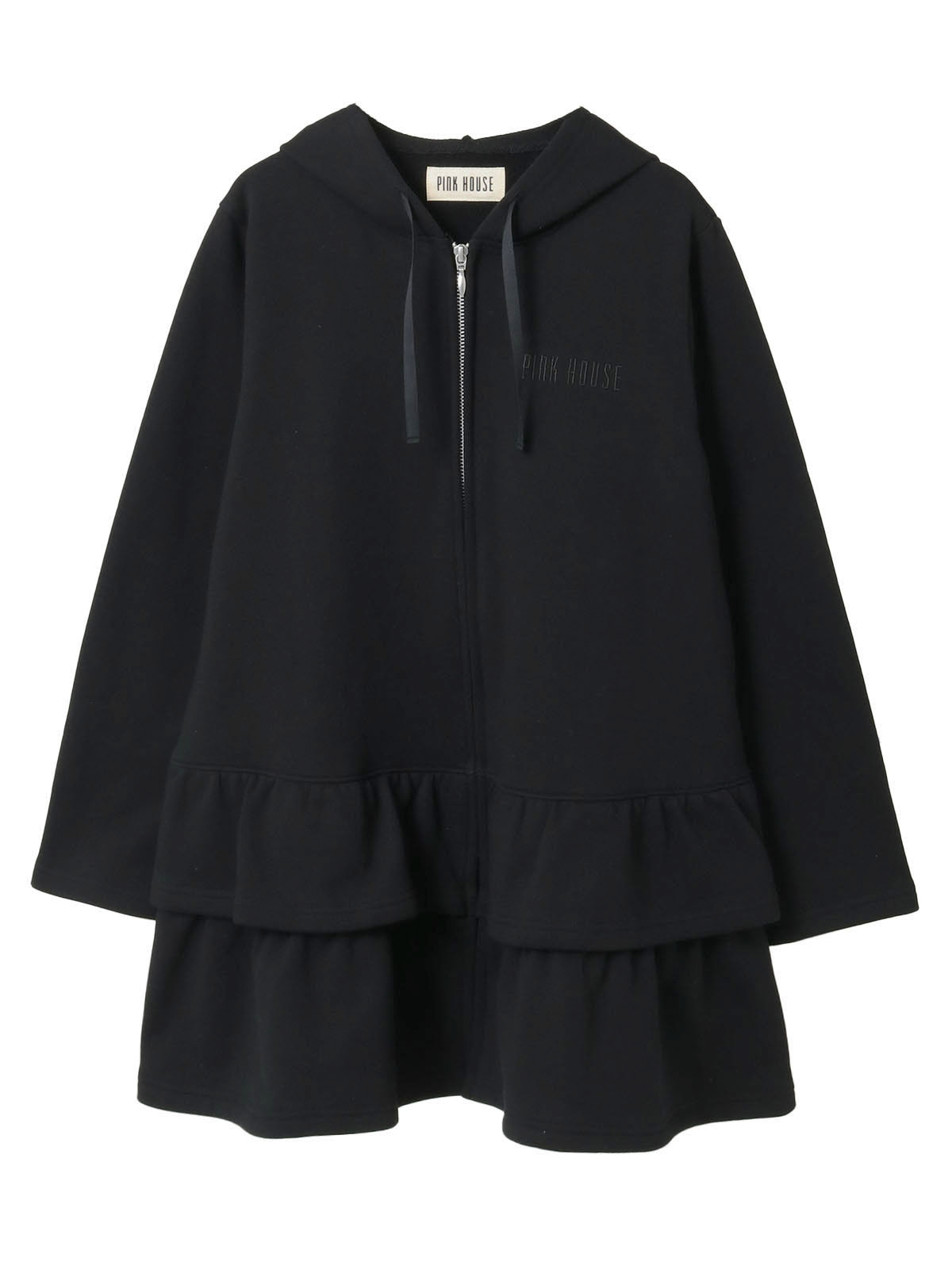 ロゴ刺繍使いフリルパーカー｜ピンクハウスオフィシャルオンライン