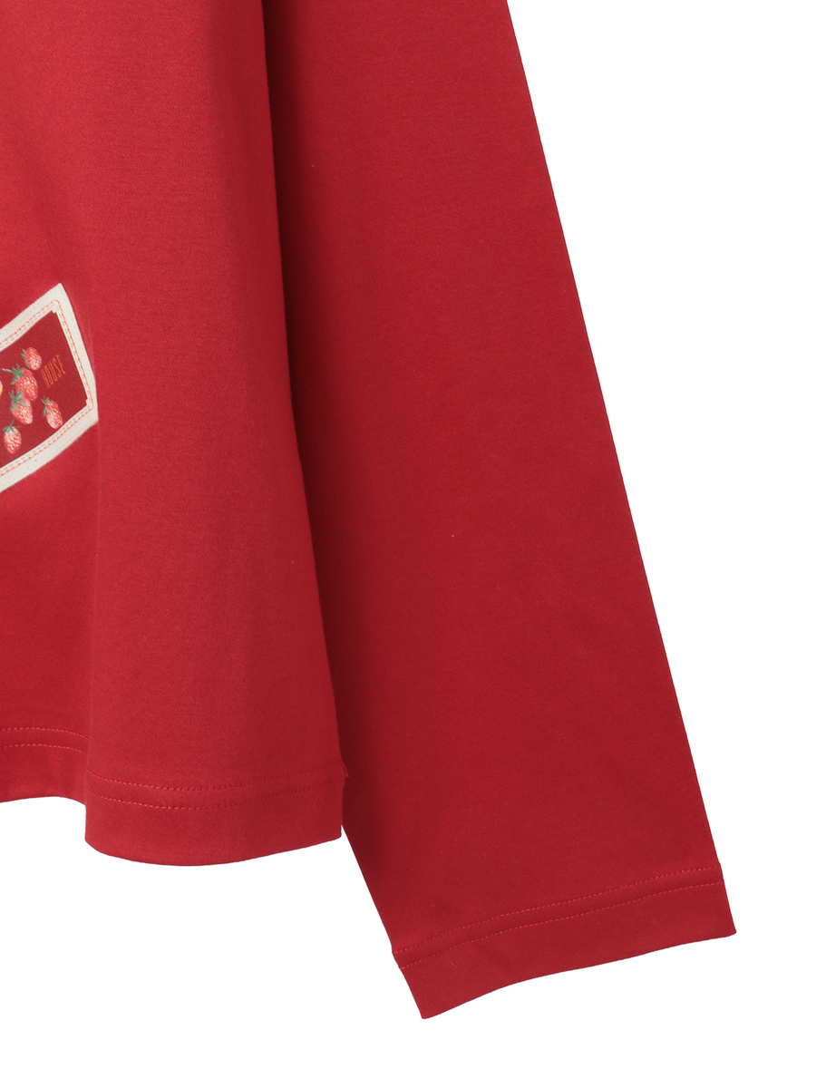 苺リースプリントカットソー 詳細画像 グリーン 4