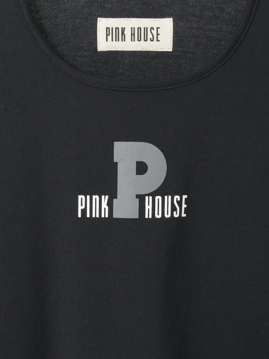 Pロゴ＆ロゴプリントカットソー 詳細画像 クロ 7