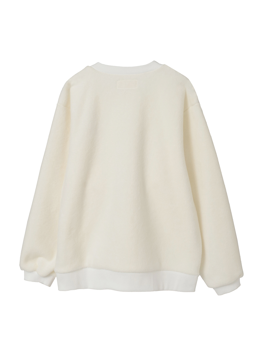 ロゴワッペン使いフリーススウェット 詳細画像 オフ 2