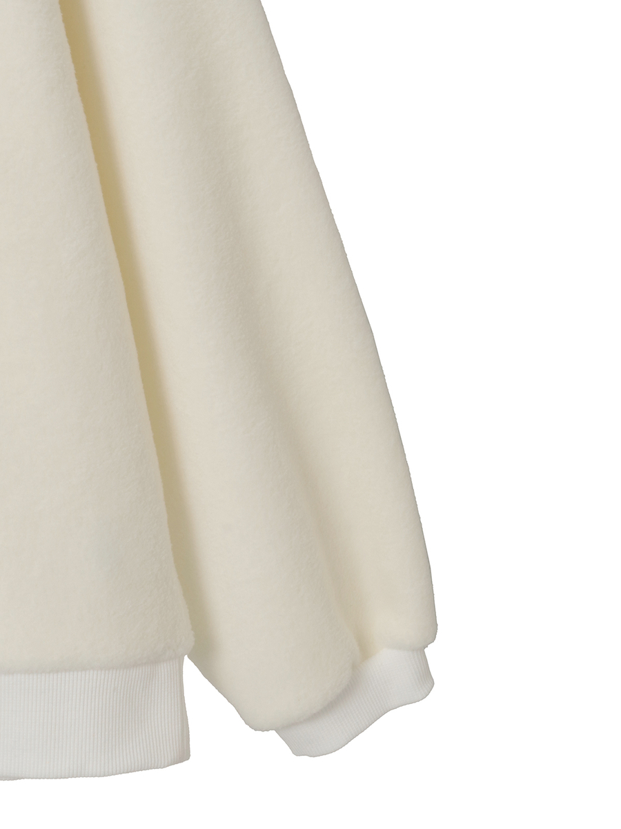 ロゴワッペン使いフリーススウェット 詳細画像 オフ 4