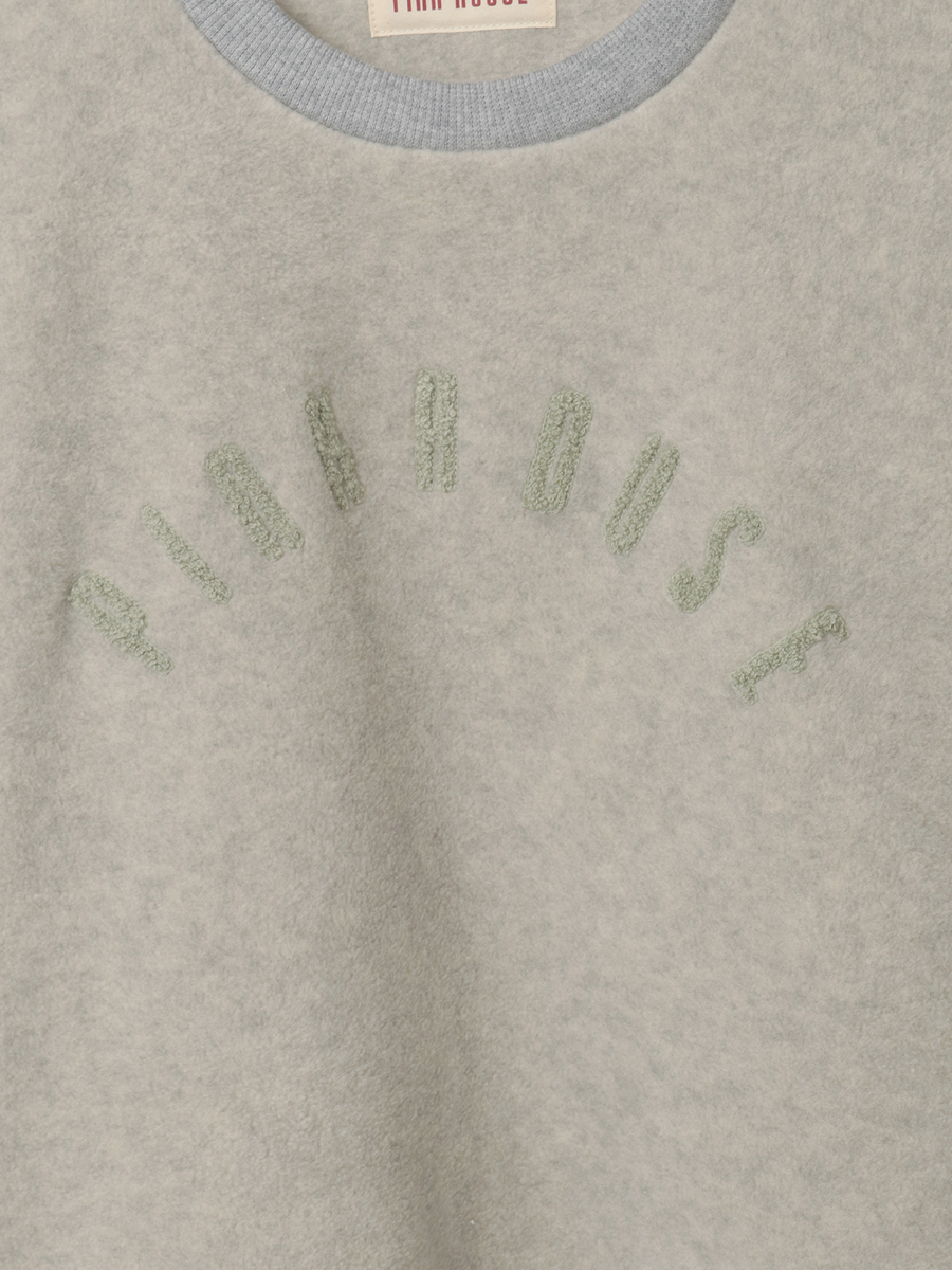 ロゴワッペン使いフリーススウェット 詳細画像 オフ 9