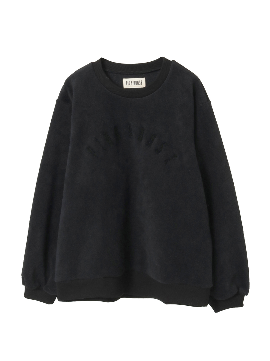 ロゴワッペン使いフリーススウェット 詳細画像 クロ 1