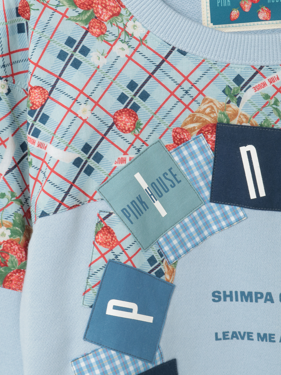 イニシャルロゴアップリケ使いトレーナー 詳細画像 グリーン 11