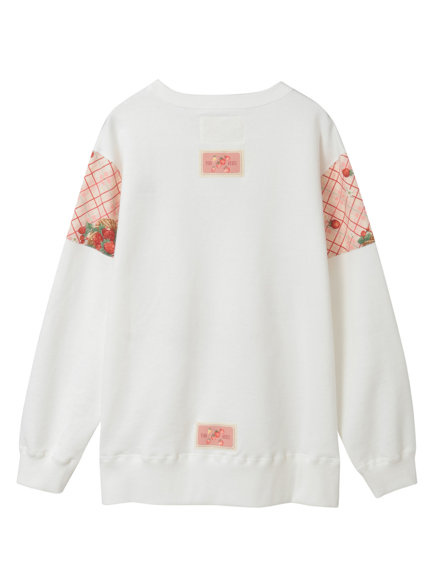 イニシャルロゴアップリケ使いトレーナー 詳細画像 グリーン 2