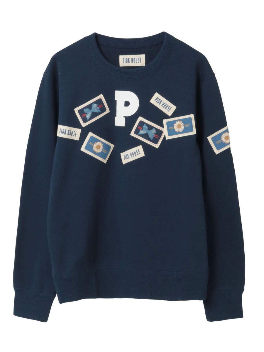 Pロゴ＆ネームワッペン使いトレーナー 詳細画像 ネイビー 1