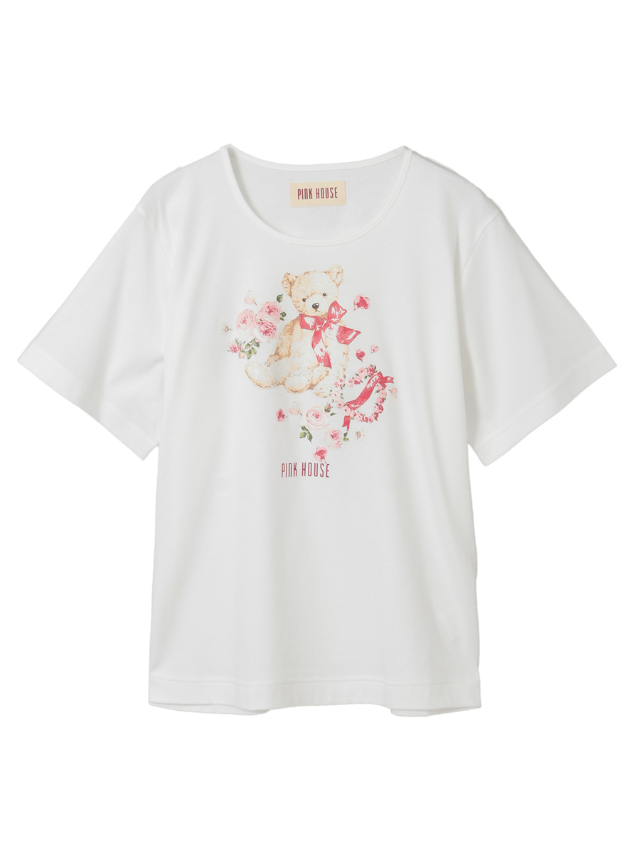 テディローズプリントカットソー 詳細画像 アイボリー 1